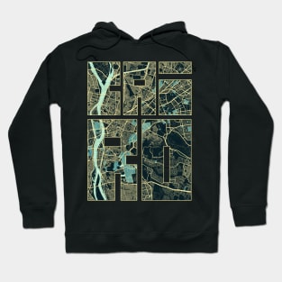 Cairo, Egypt City Map Typography - Summer Hoodie